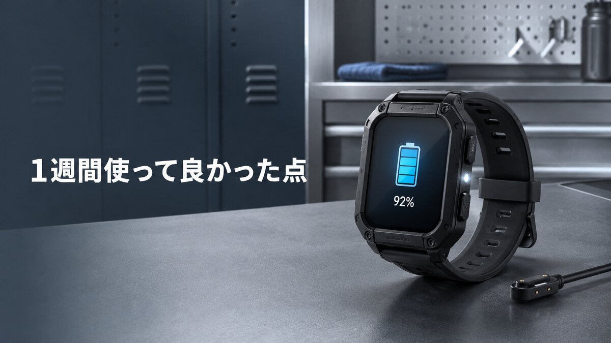 HT46を1週間使って分かったバッテリー持ちの良さ